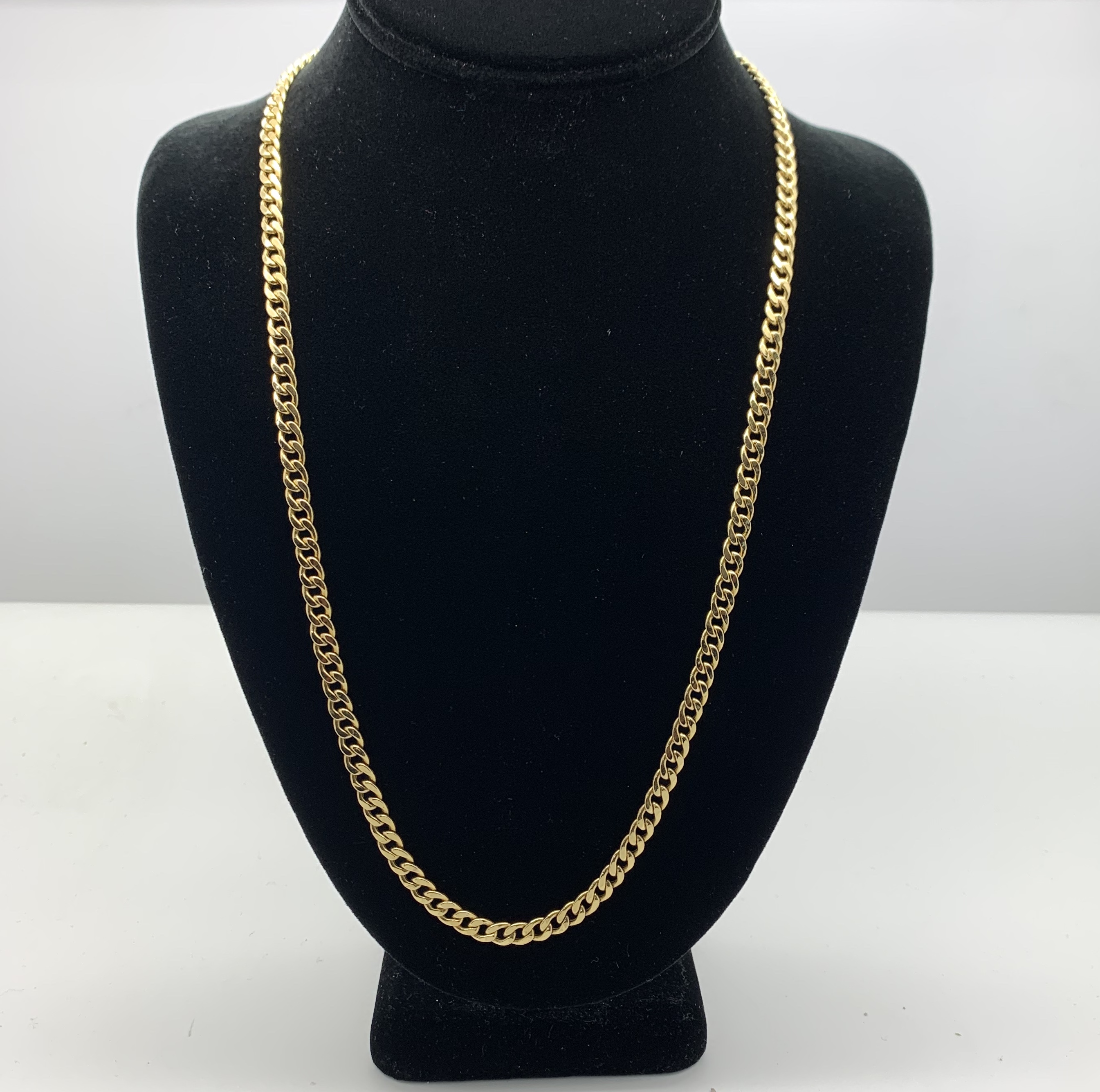 18KT CUBAN CHAIN YELLOW GOLD - Gold & Ice Jewelry