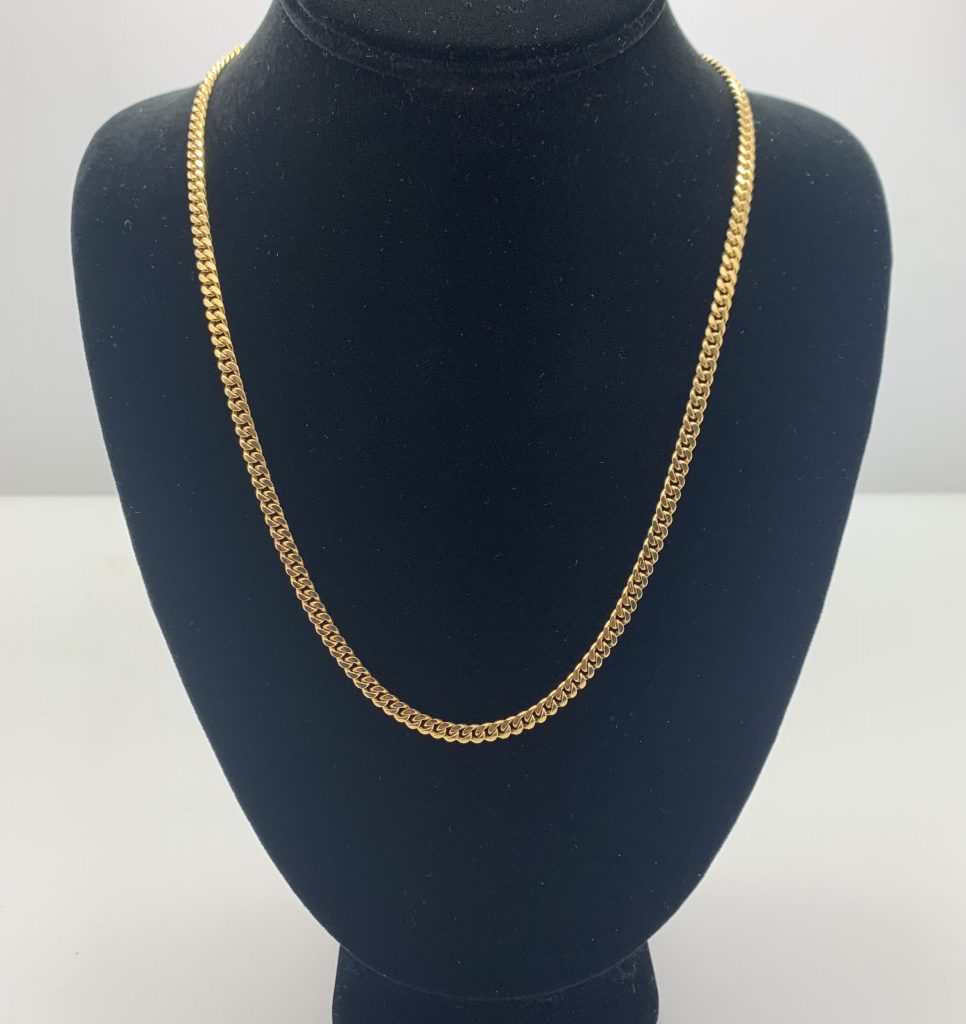 14K CUBAN LINK YELLOW GOLD 20" - Gold & Ice Jewelry