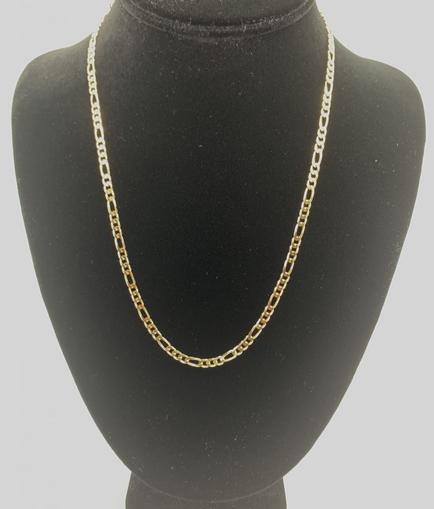 18KT FIGARO ITALIAN CHAIN 18